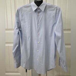 Theory Men's Light Blue Dress Shirt